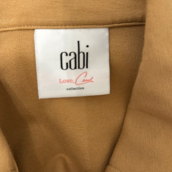 Cabi Camel Colored Trench Coat Sz Lg - Picture 5 of 6